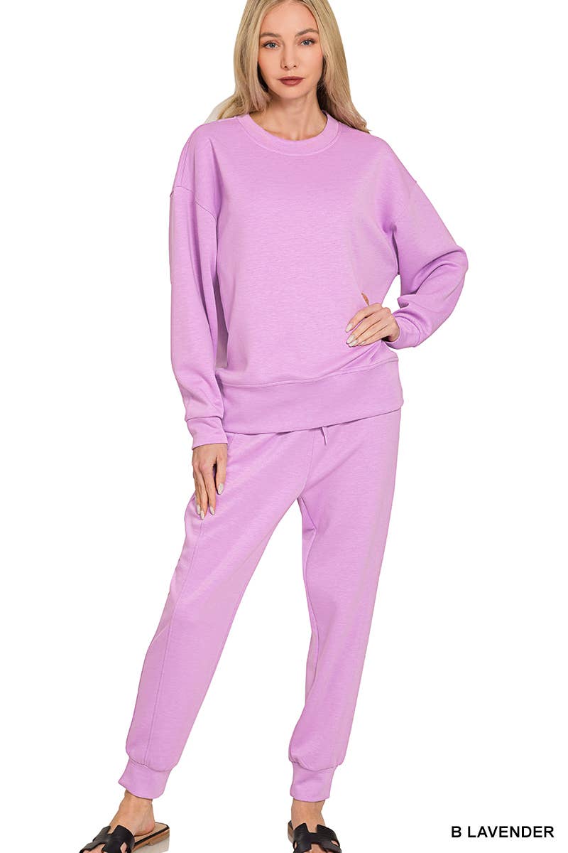 Scuba Crewneck Pullover Joggers 2 Pieces Set