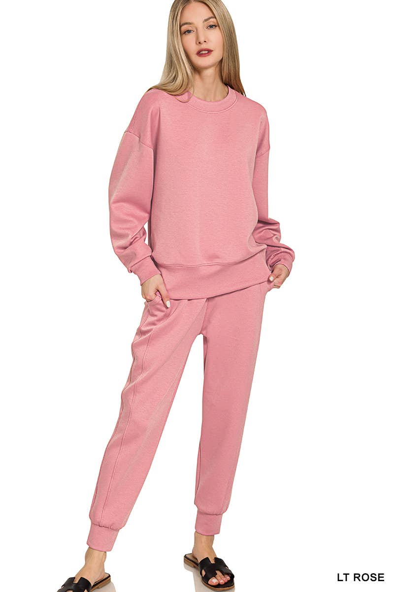 Scuba Crewneck Pullover Joggers 2 Pieces Set