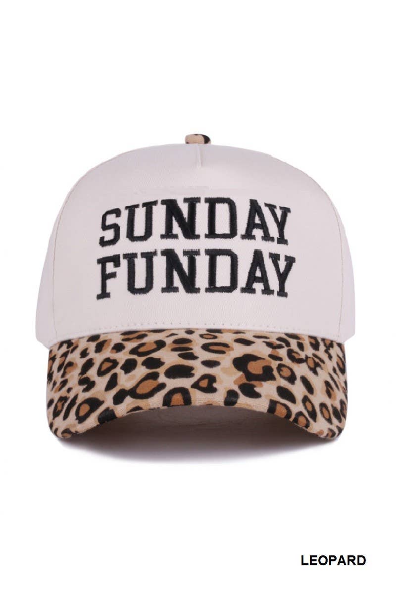Sunday Funday Two Tone Canvas Cotton Cap