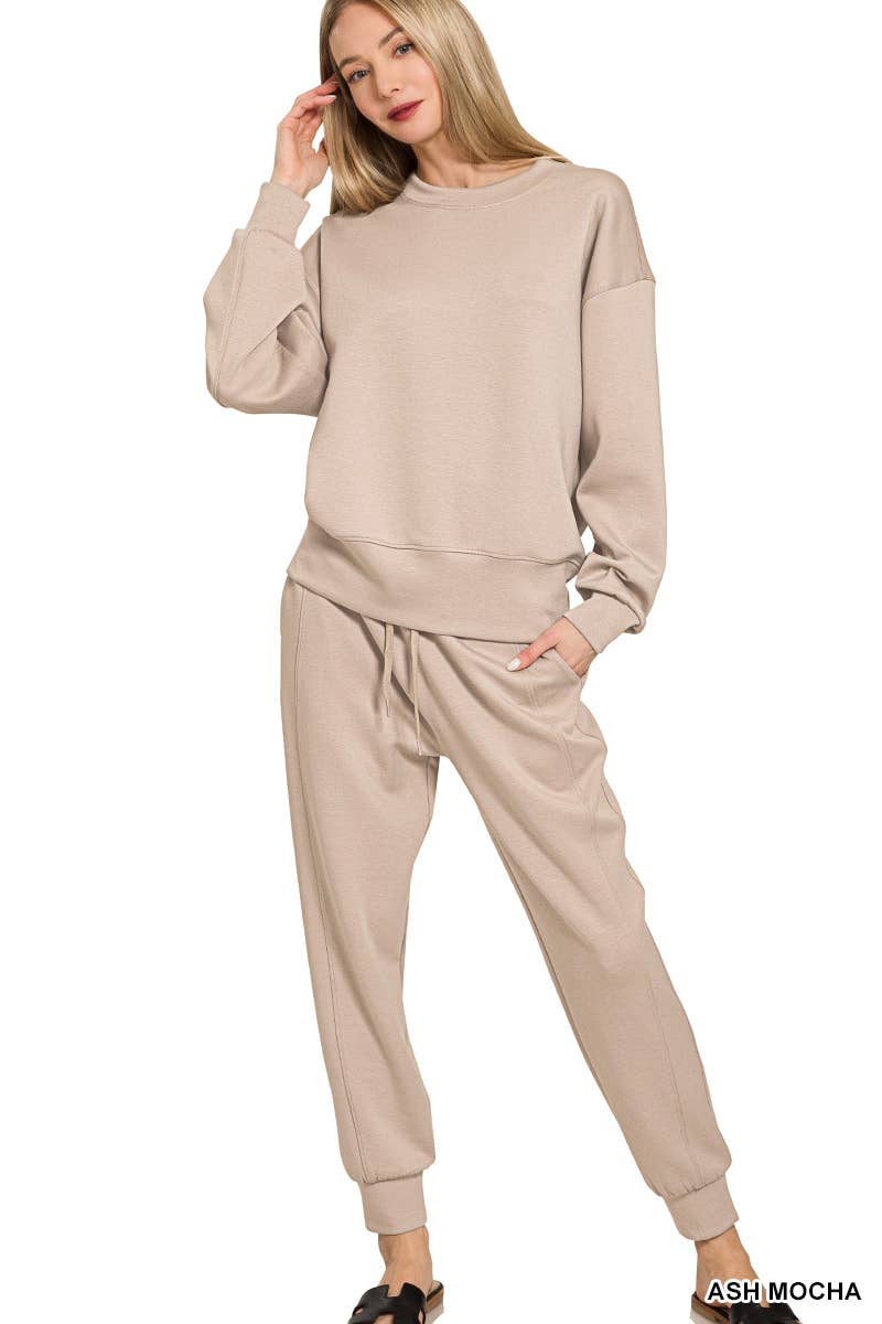Scuba Crewneck Pullover Joggers 2 Pieces Set
