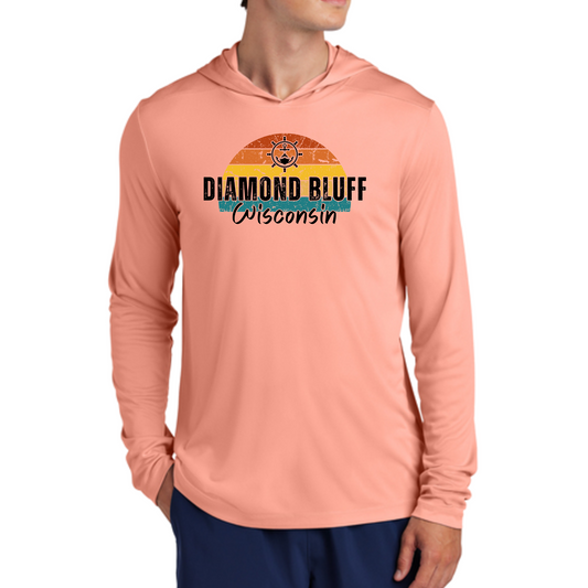 Diamond Bluff Sunset UV Long Sleeve Hoodie