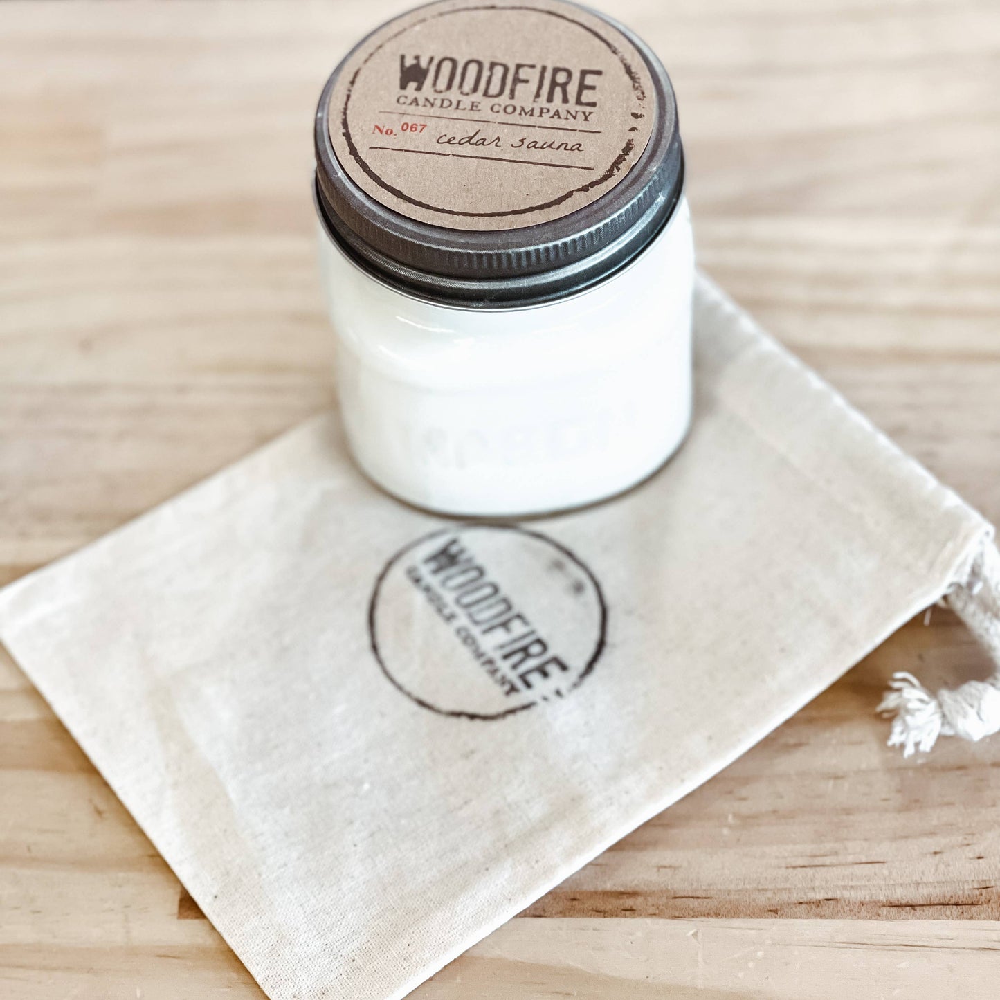 Hand Stamped Cotton Gift Bag