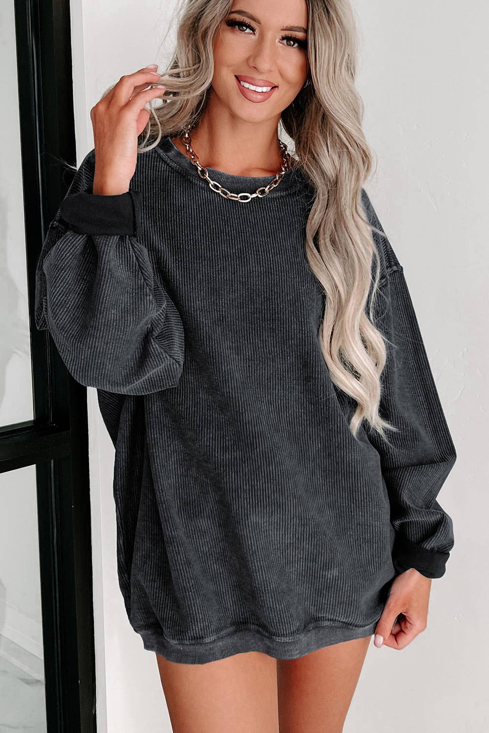 Oversized Mineral Wash Sweatshirt