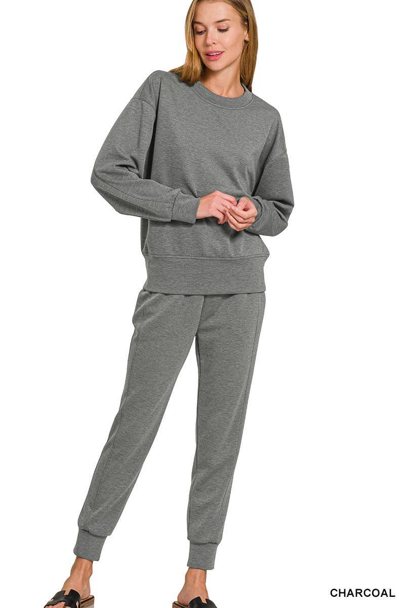 Scuba Crewneck Pullover Joggers 2 Pieces Set
