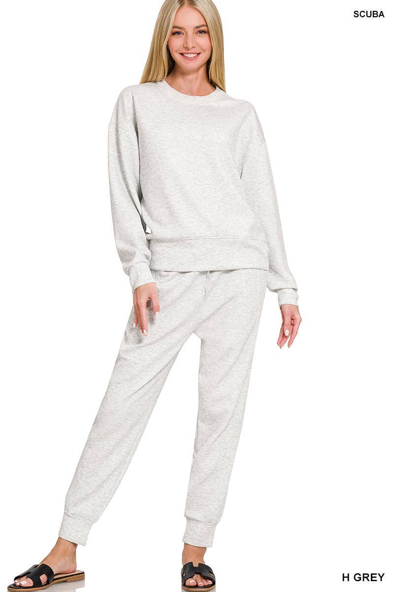 Scuba Crewneck Pullover Joggers 2 Pieces Set
