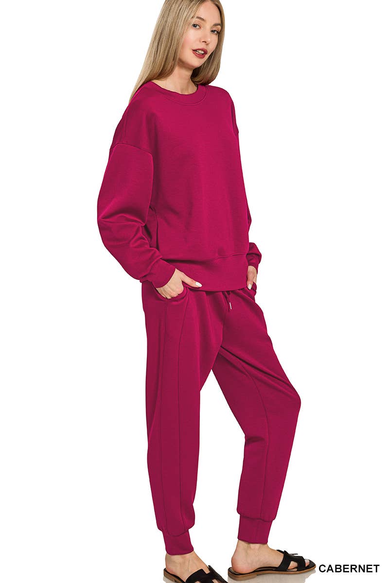 Scuba Crewneck Pullover Joggers 2 Pieces Set