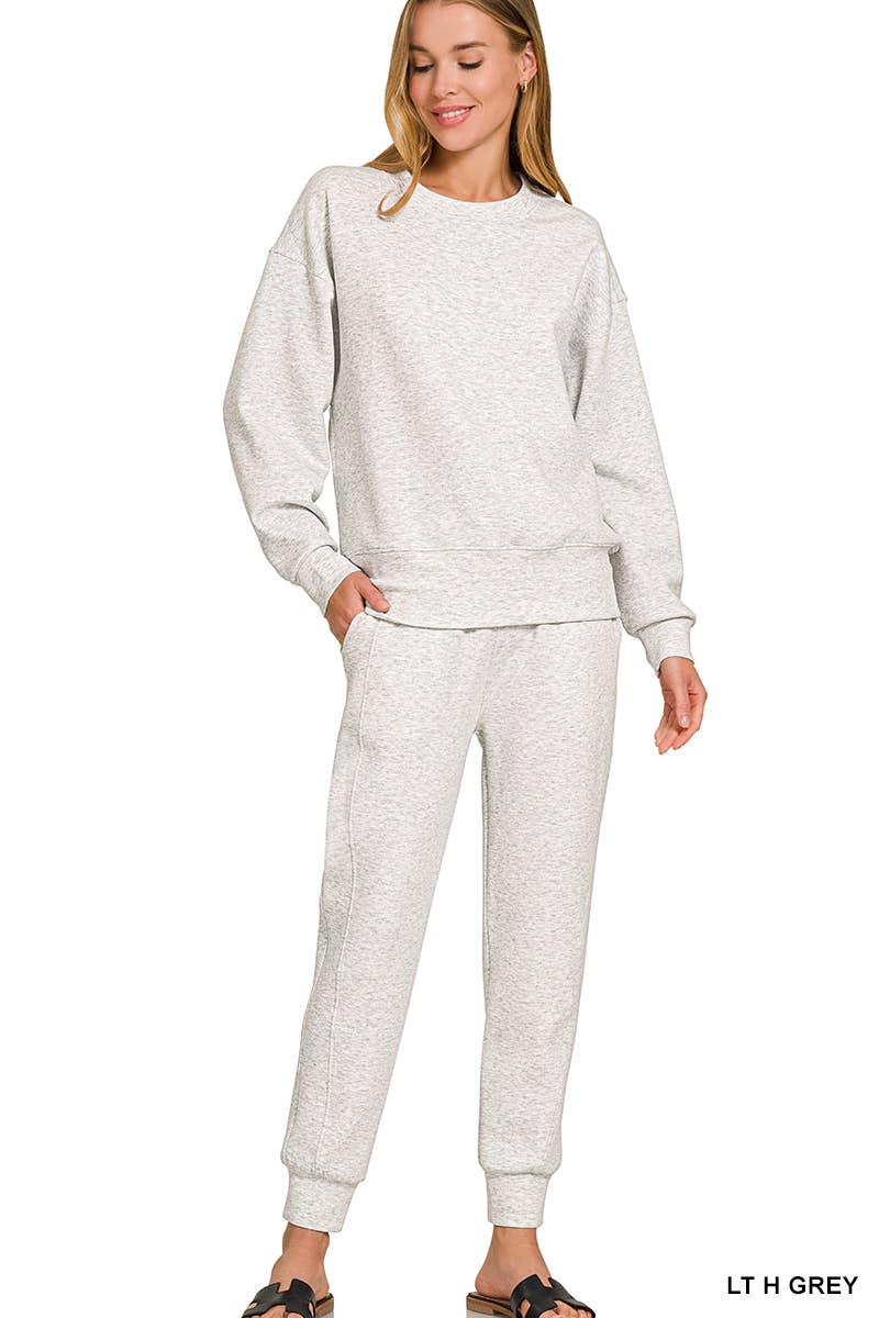 Scuba Crewneck Pullover Joggers 2 Pieces Set