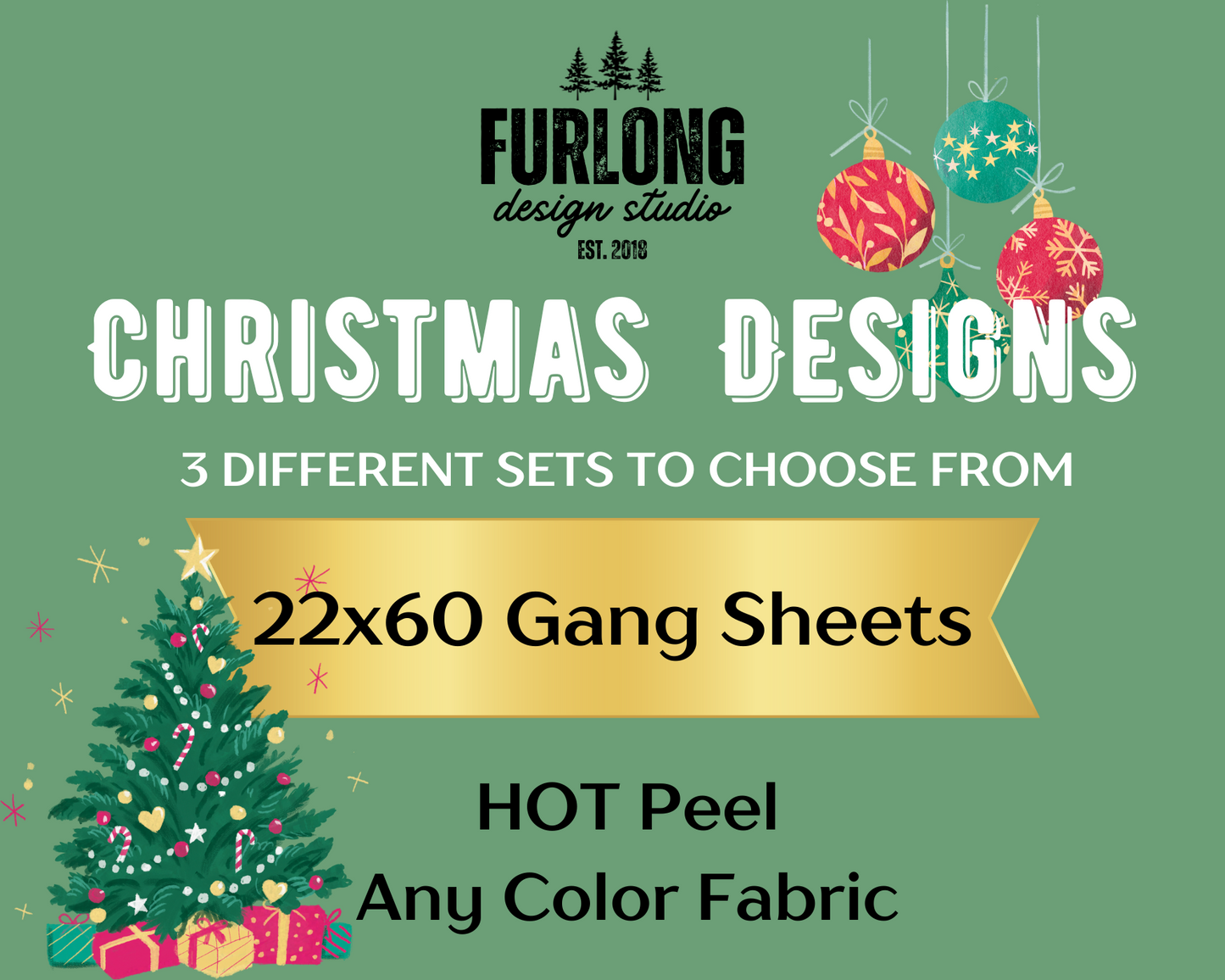 Christmas  DTF Gang Sheets (22x60)