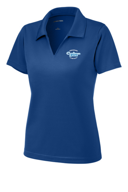 L469  Sport-Tek® Women's Dri-Mesh® V-Neck Polo