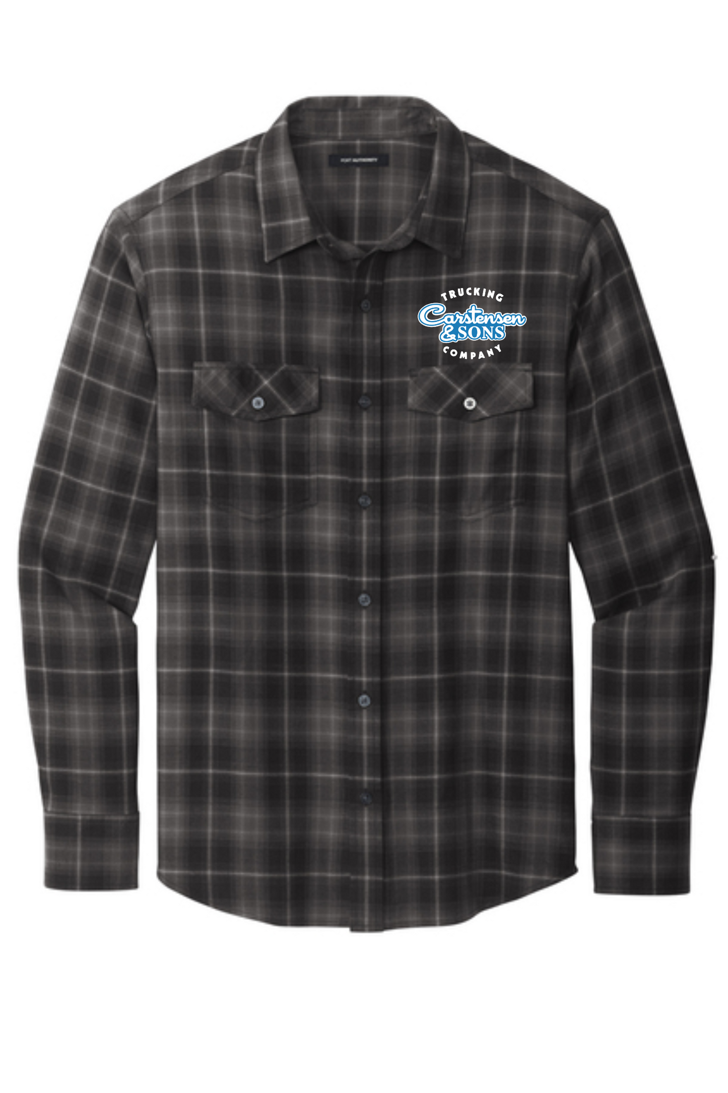 W672  Port Authority® Long Sleeve Ombre Plaid Shirt