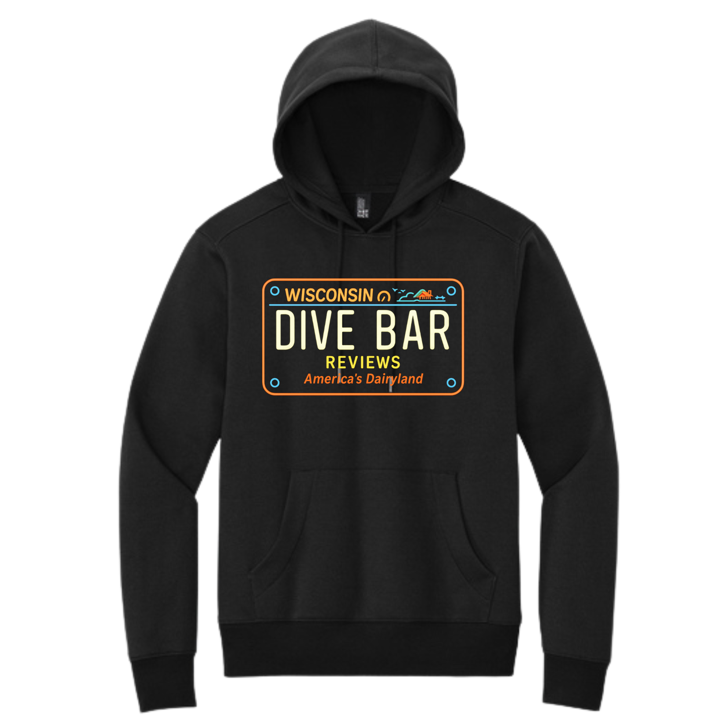 Neon License Plate Hoodie