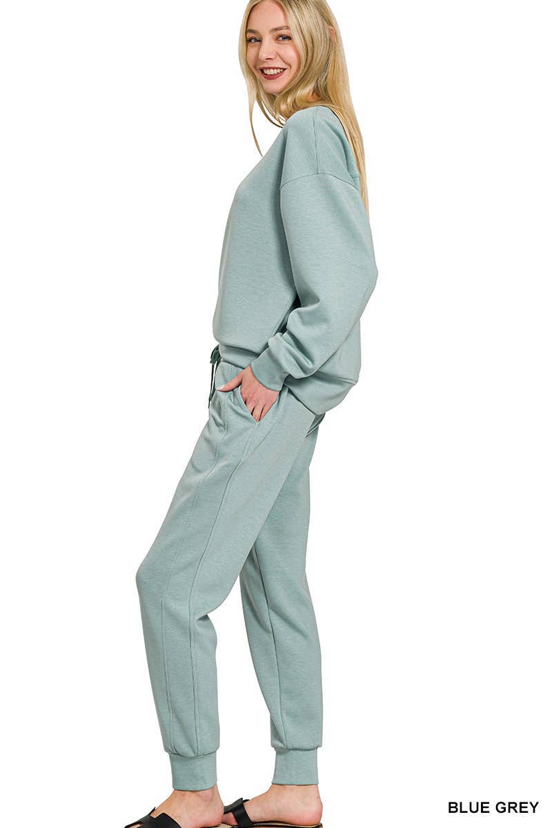 Scuba Crewneck Pullover Joggers 2 Pieces Set