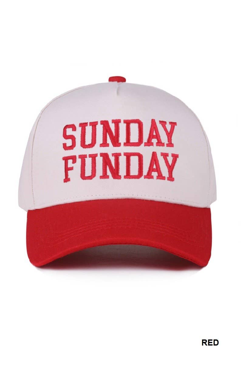 Sunday Funday Two Tone Canvas Cotton Cap