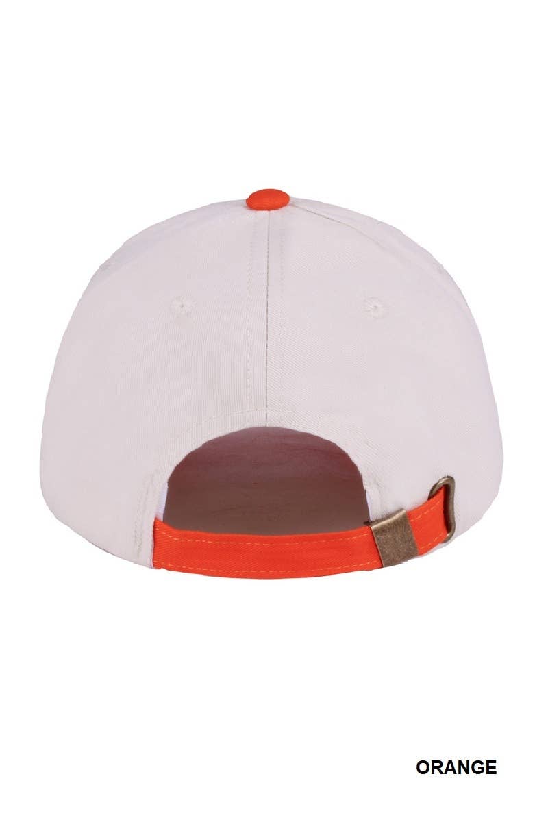 Sunday Funday Two Tone Canvas Cotton Cap