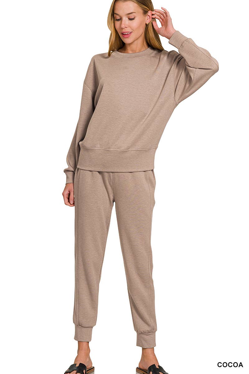 Scuba Crewneck Pullover Joggers 2 Pieces Set
