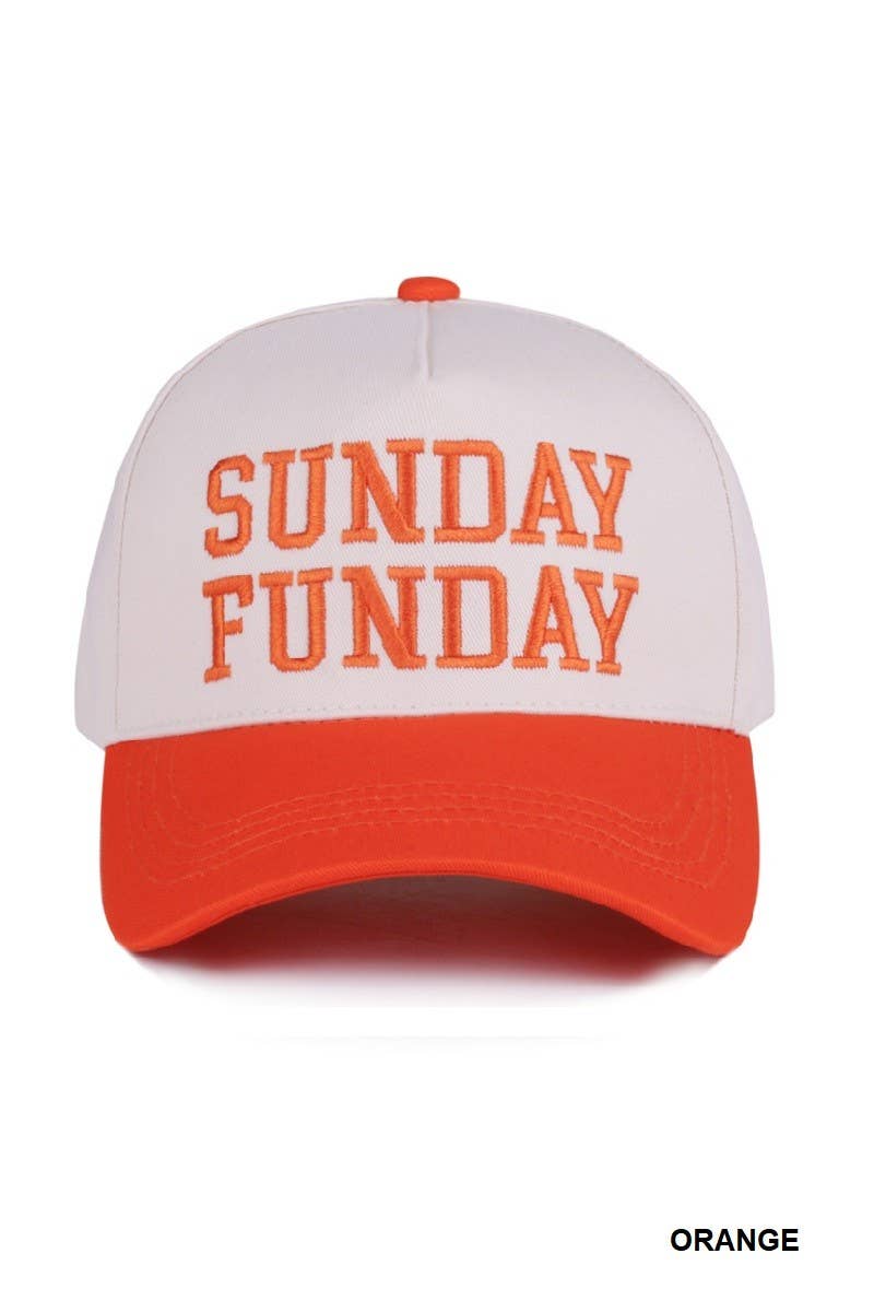 Sunday Funday Two Tone Canvas Cotton Cap