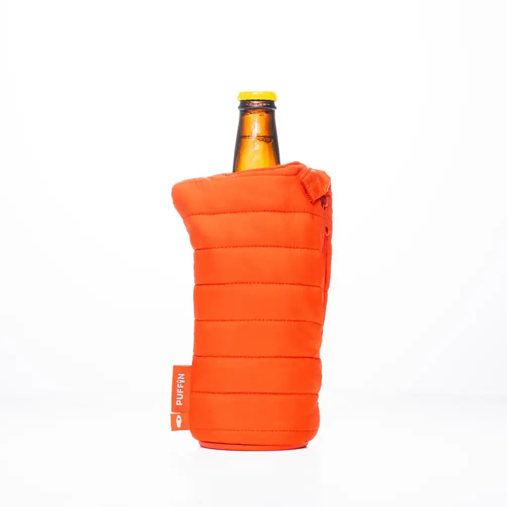 Beer Bottle Sleeve - The OG - Puffin Red & Crater Blue