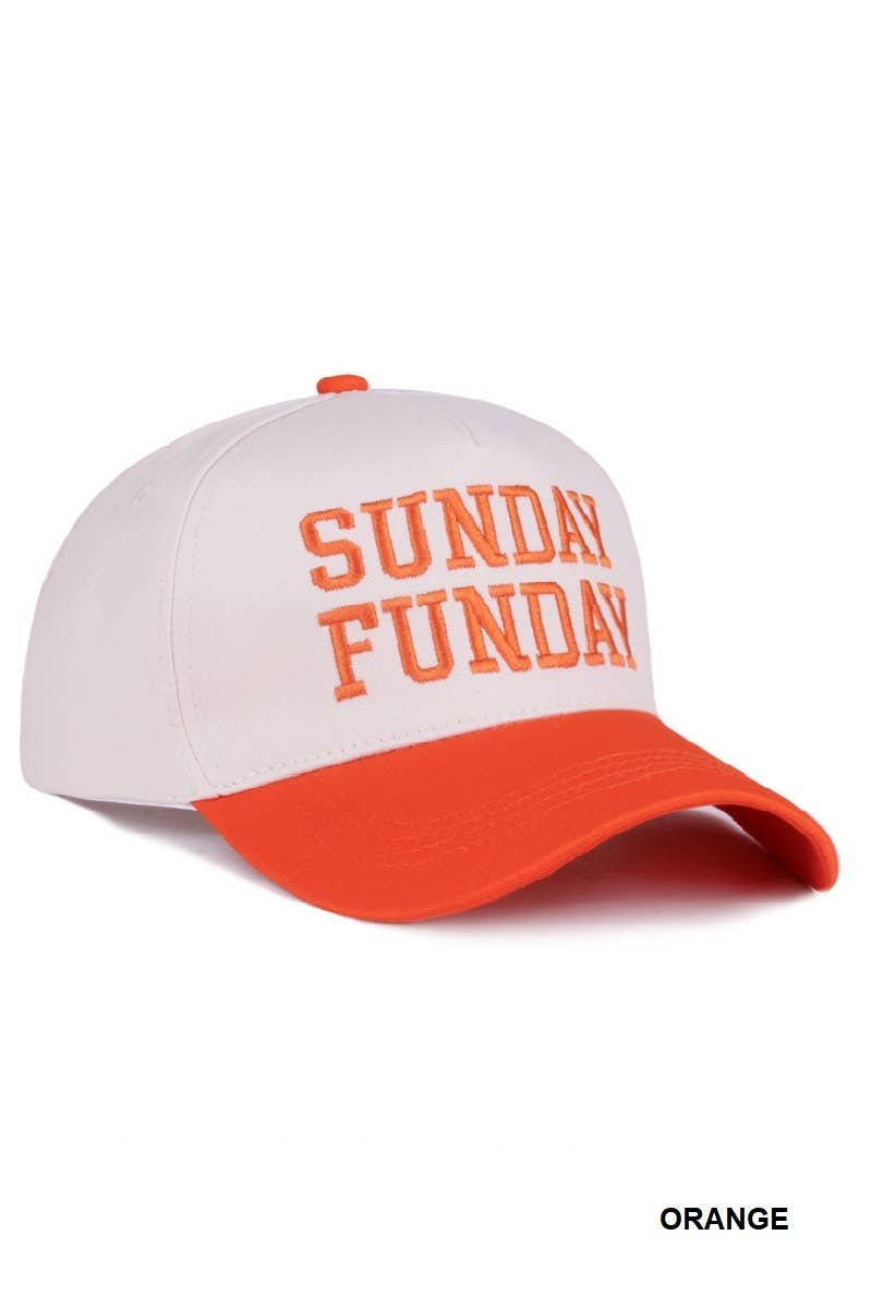 Sunday Funday Two Tone Canvas Cotton Cap