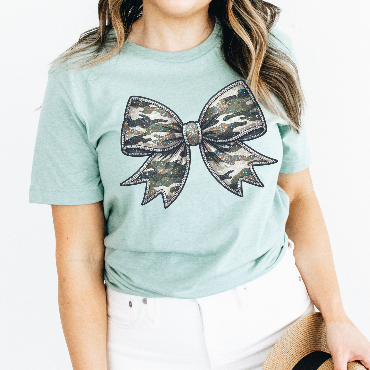 Sparkle Camo Bow Apparel - Perfect for all the girly girls out there