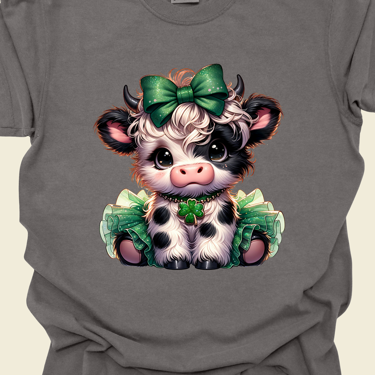 St Patty's Day Highland Cow Cutie