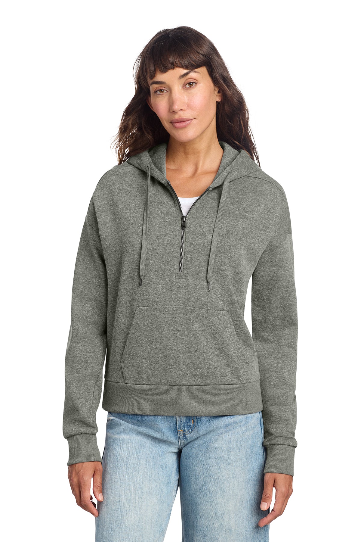 DT1311 District® Women’s Perfect Tri® Fleece 1/2-Zip Pullover