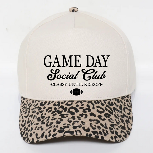 Game Day Social Club Hat – Leopard Bill