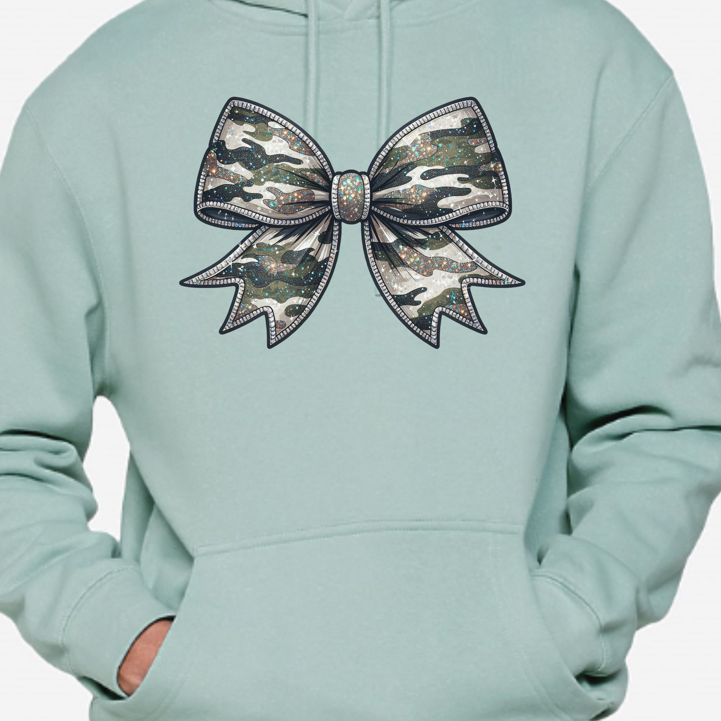 Sparkle Camo Bow Apparel - Perfect for all the girly girls out there