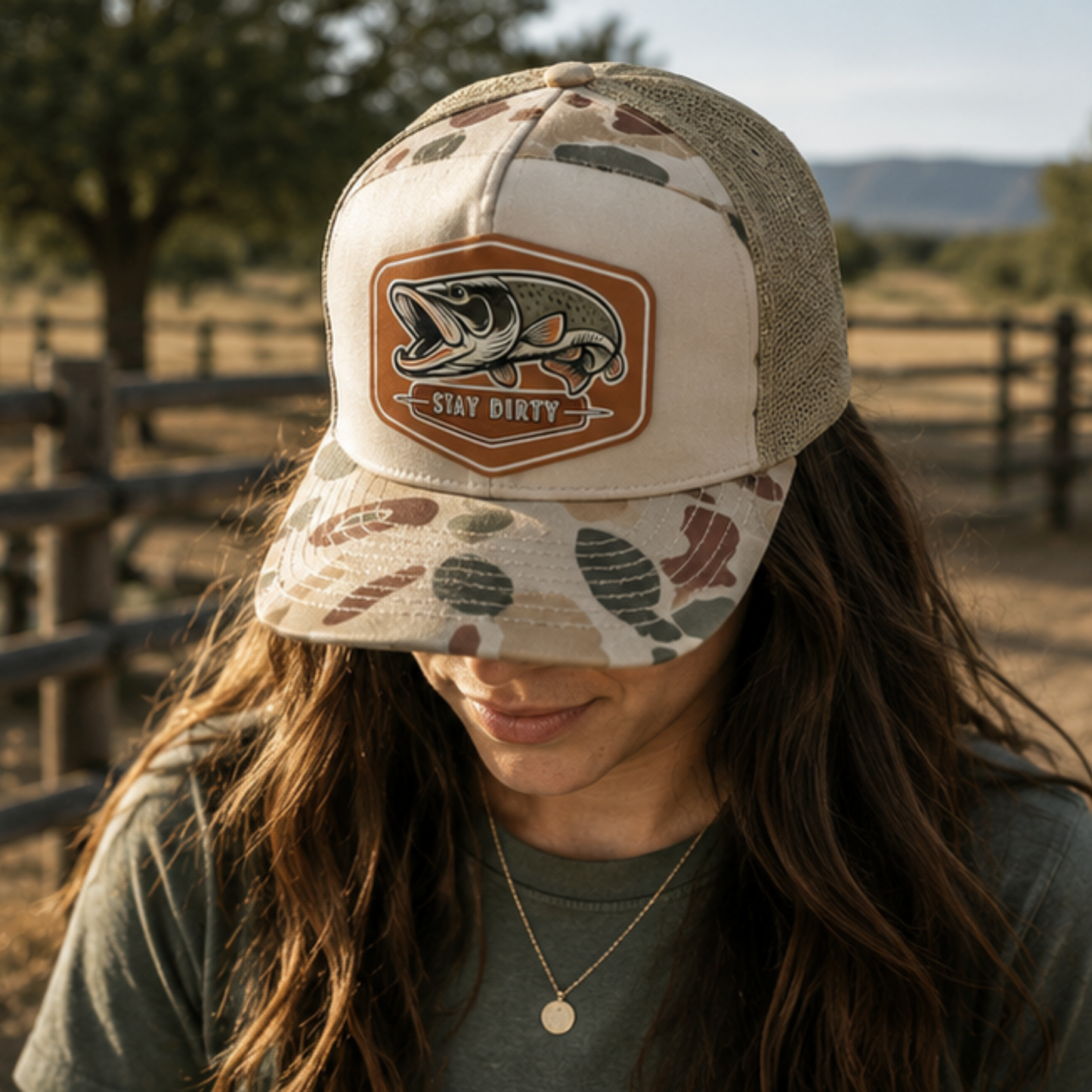 Stay Dirty Outdoors Fishing Trucker