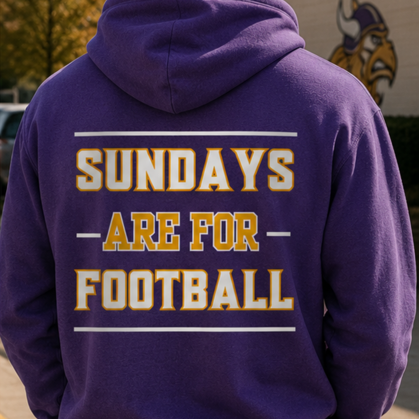 Skol Vikes Sundays Are for Football Hoodie — Purple