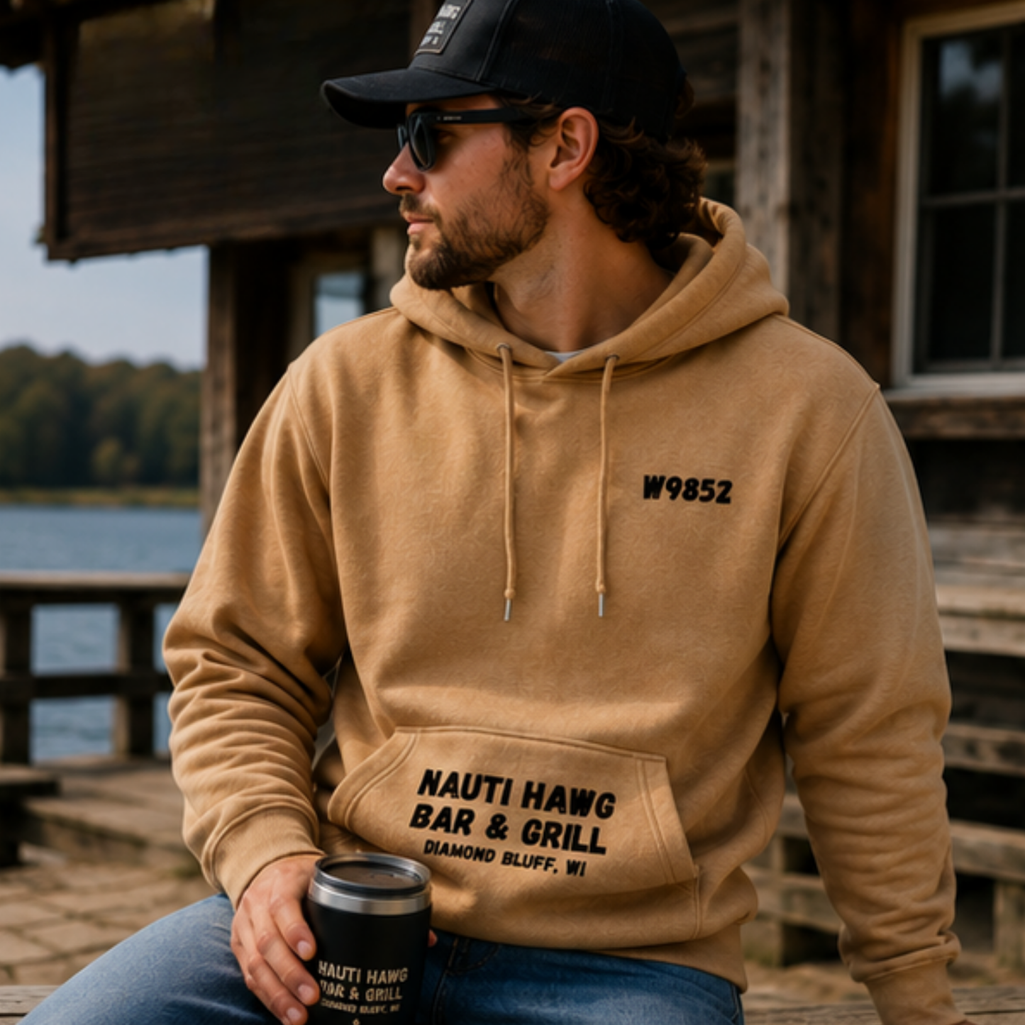 Nauti Hawg W9852 Hoodie — Golden Spice