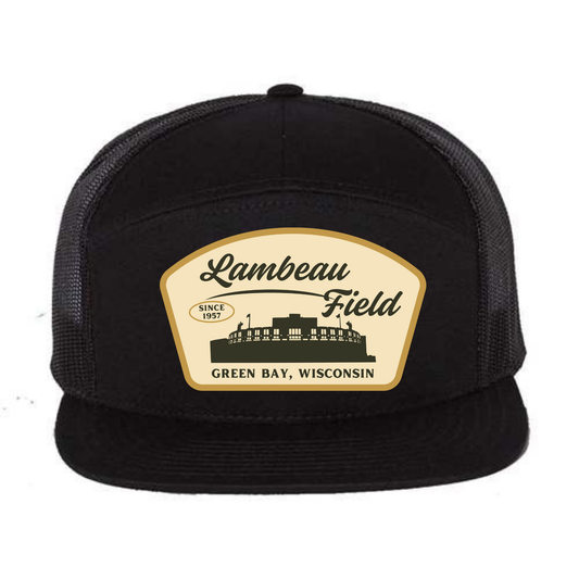 Lambeau Field Heritage 7 Panel Flat Bill Trucker Hat