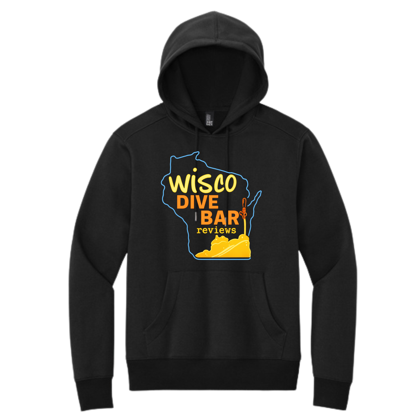 Neon Wisco State Logo Hoodie