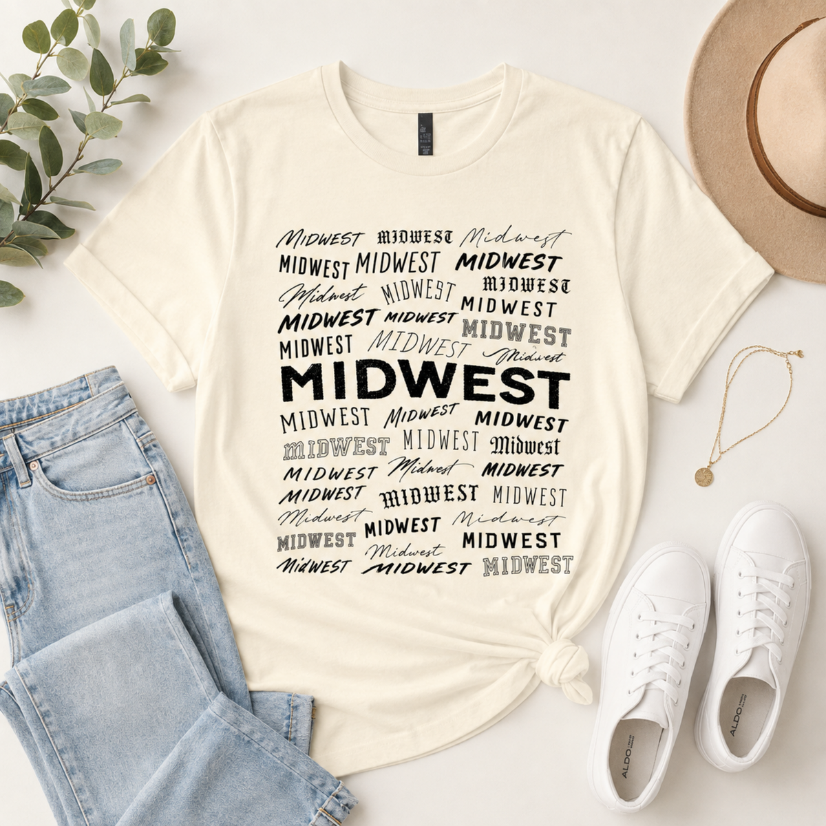Midwest Typography Tee