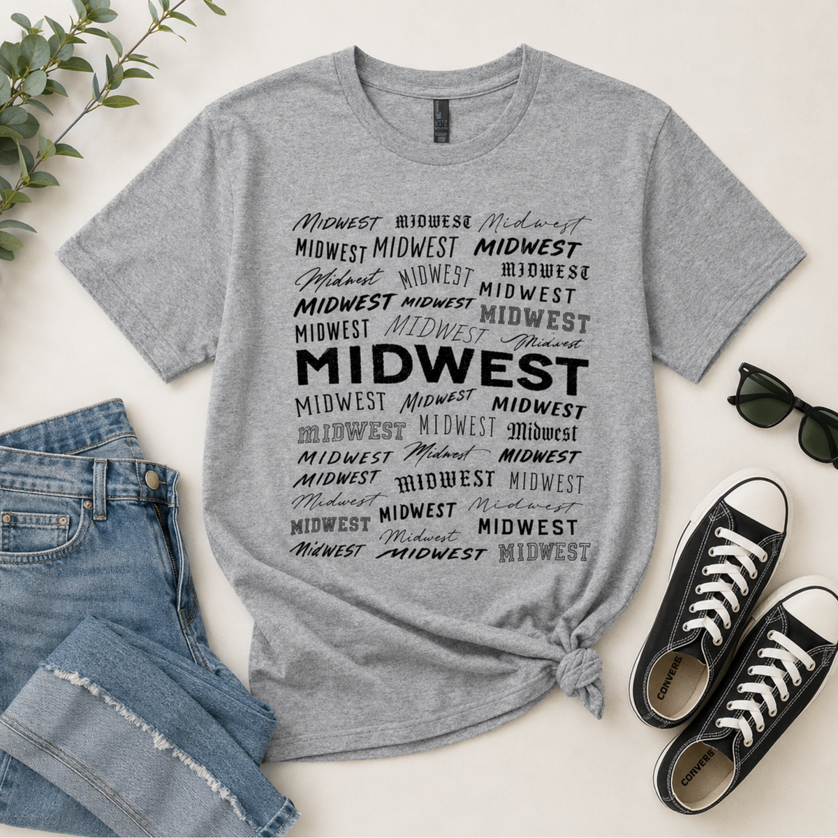 Midwest Typography Tee