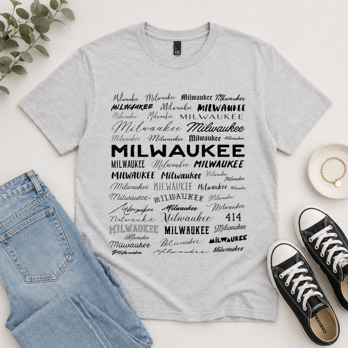 Milwaukee Typography Tee
