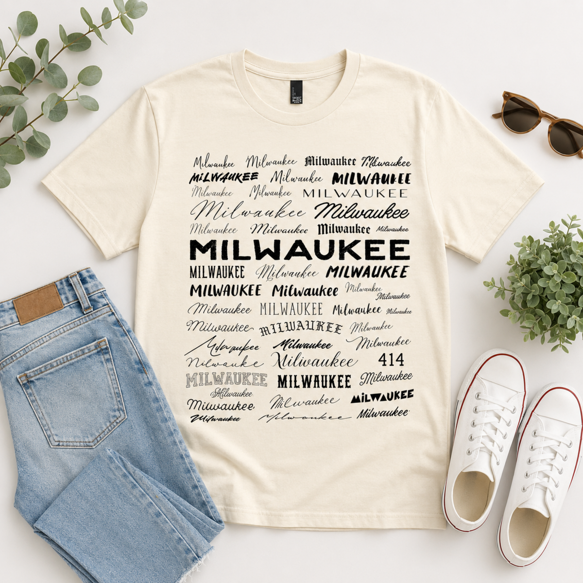 Milwaukee Typography Tee