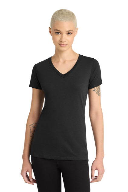 District® Women’s Perfect Blend® CVC V-Neck Tee DM1190L