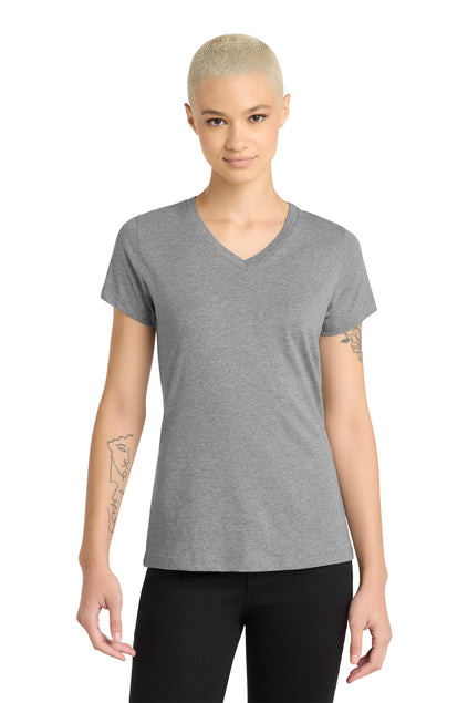 District® Women’s Perfect Blend® CVC V-Neck Tee DM1190L