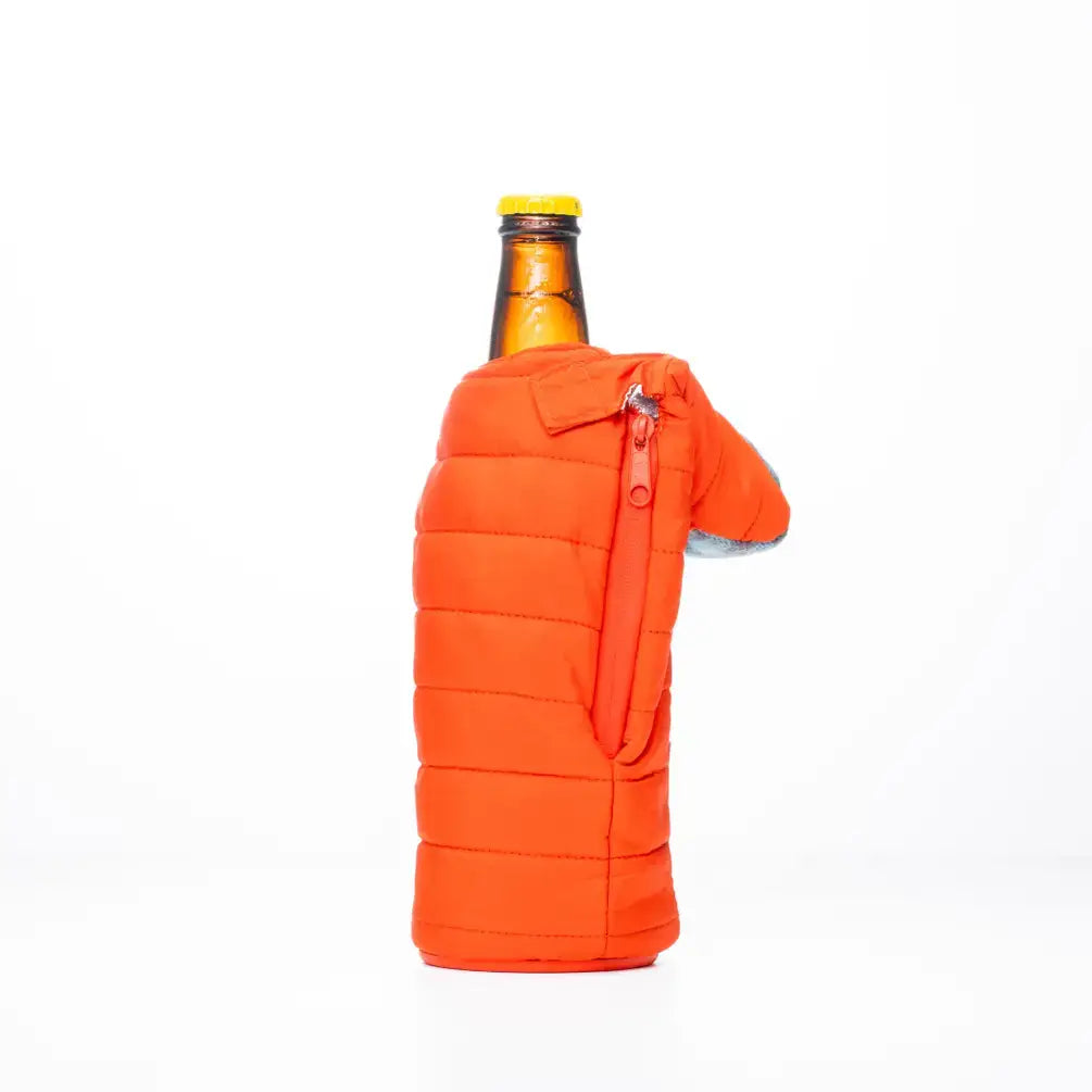 Beer Bottle Sleeve - The OG - Puffin Red & Crater Blue