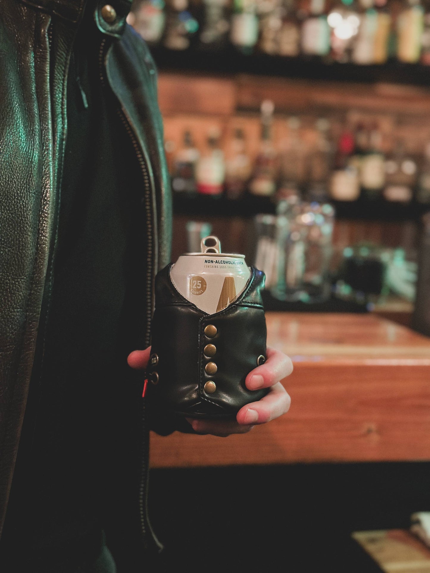 Insulated Can Cooler - The Hog - Motorcycle / Biker Vest