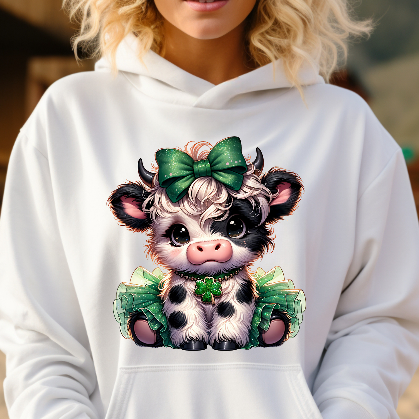 St Patty's Day Highland Cow Cutie