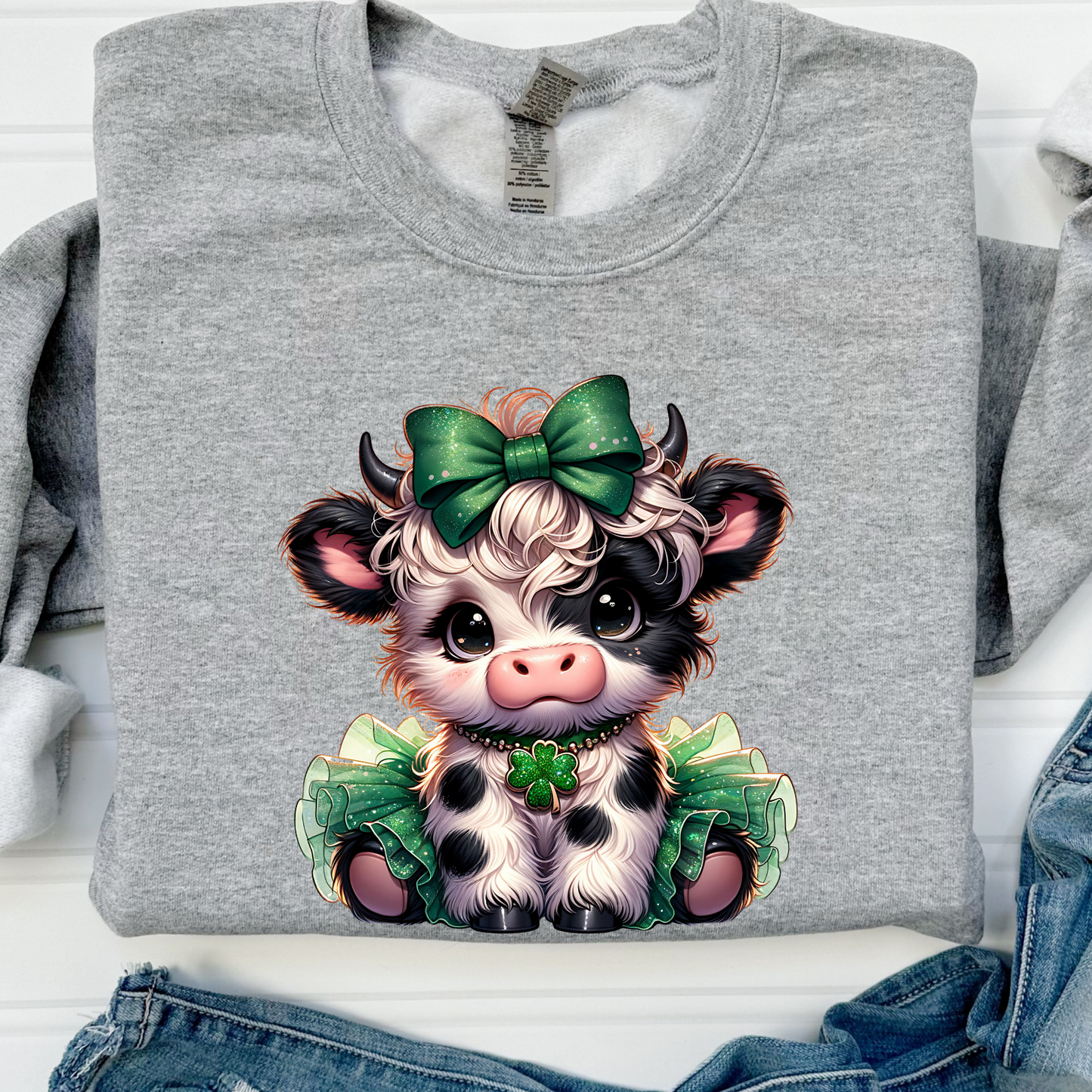 St Patty's Day Highland Cow Cutie