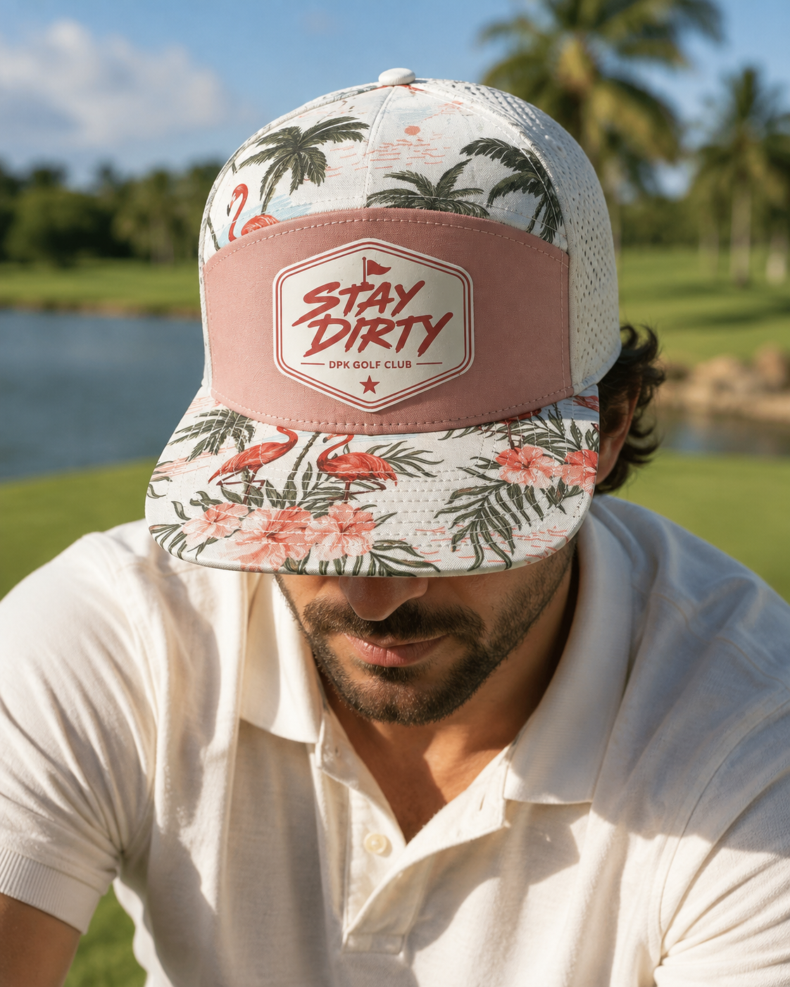 Stay Dirty Golf Club Flamingo Snapback – Blush