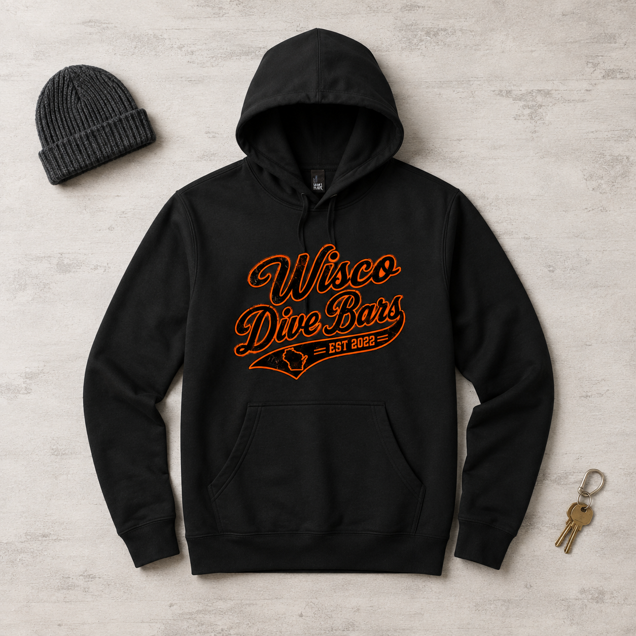 Orange Wisco Dive Bars — Black