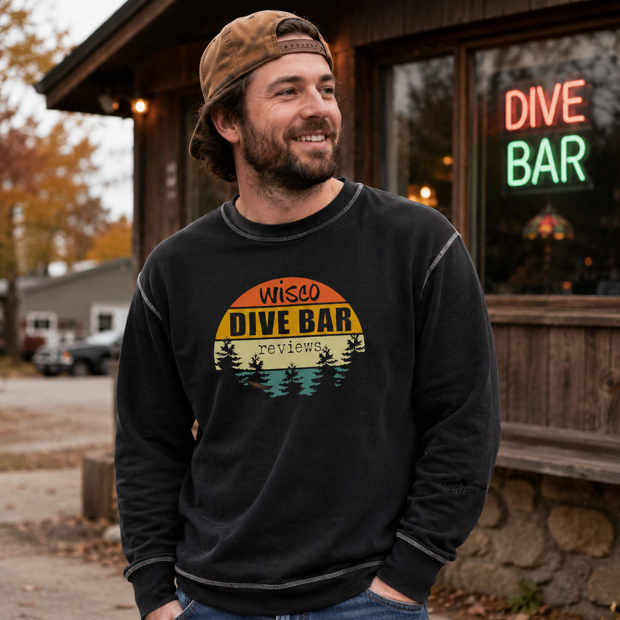 Retro Sunset - Black Thermal