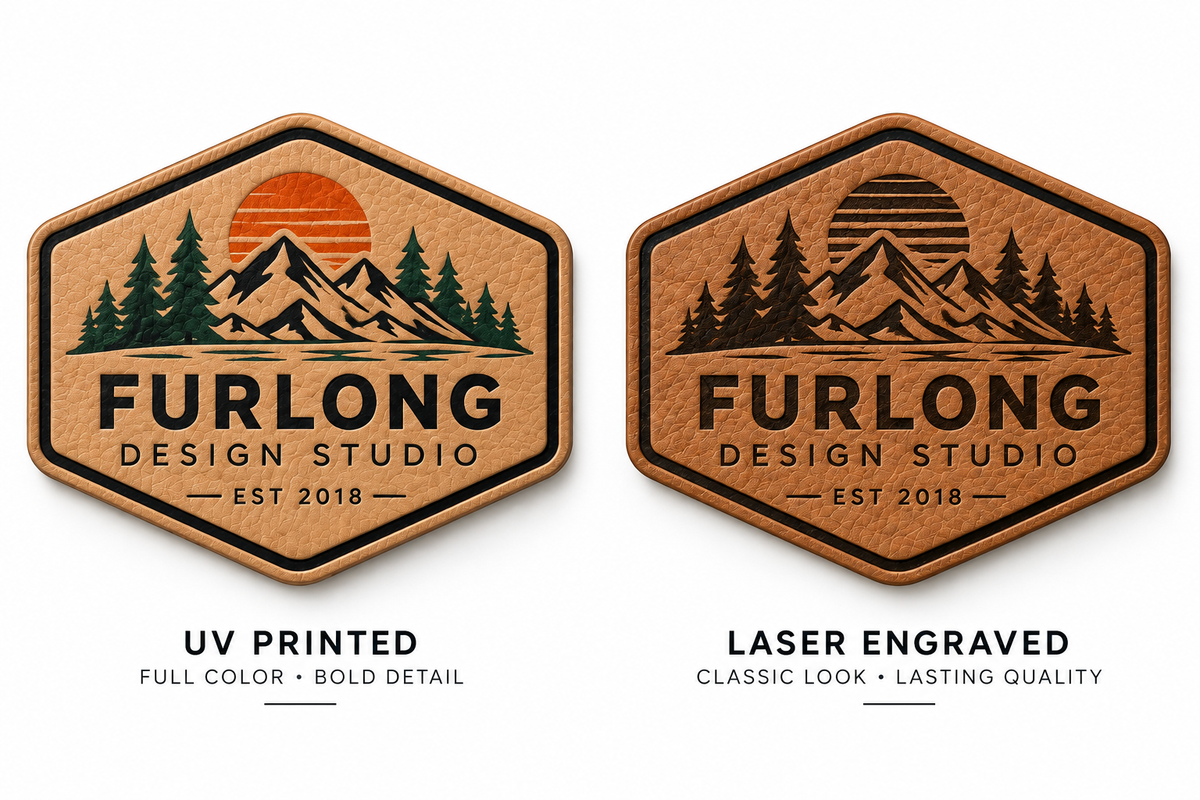 Custom Patches – UV Printed & Laser Engraved