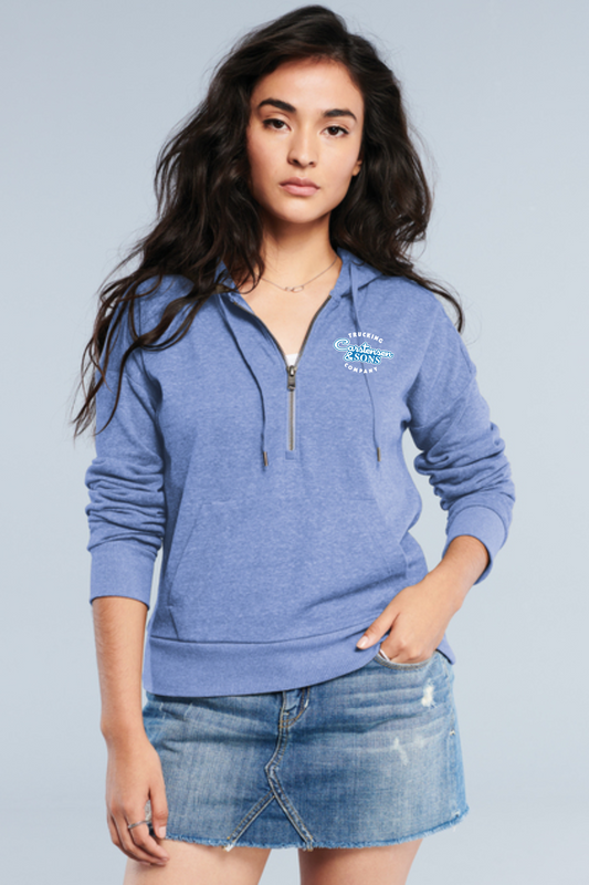 DT1311 District® Women’s Perfect Tri® Fleece 1/2-Zip Pullover