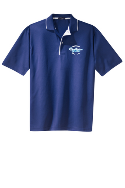 K467 Sport-Tek® Dri-Mesh® Polo with Tipped Collar and Piping