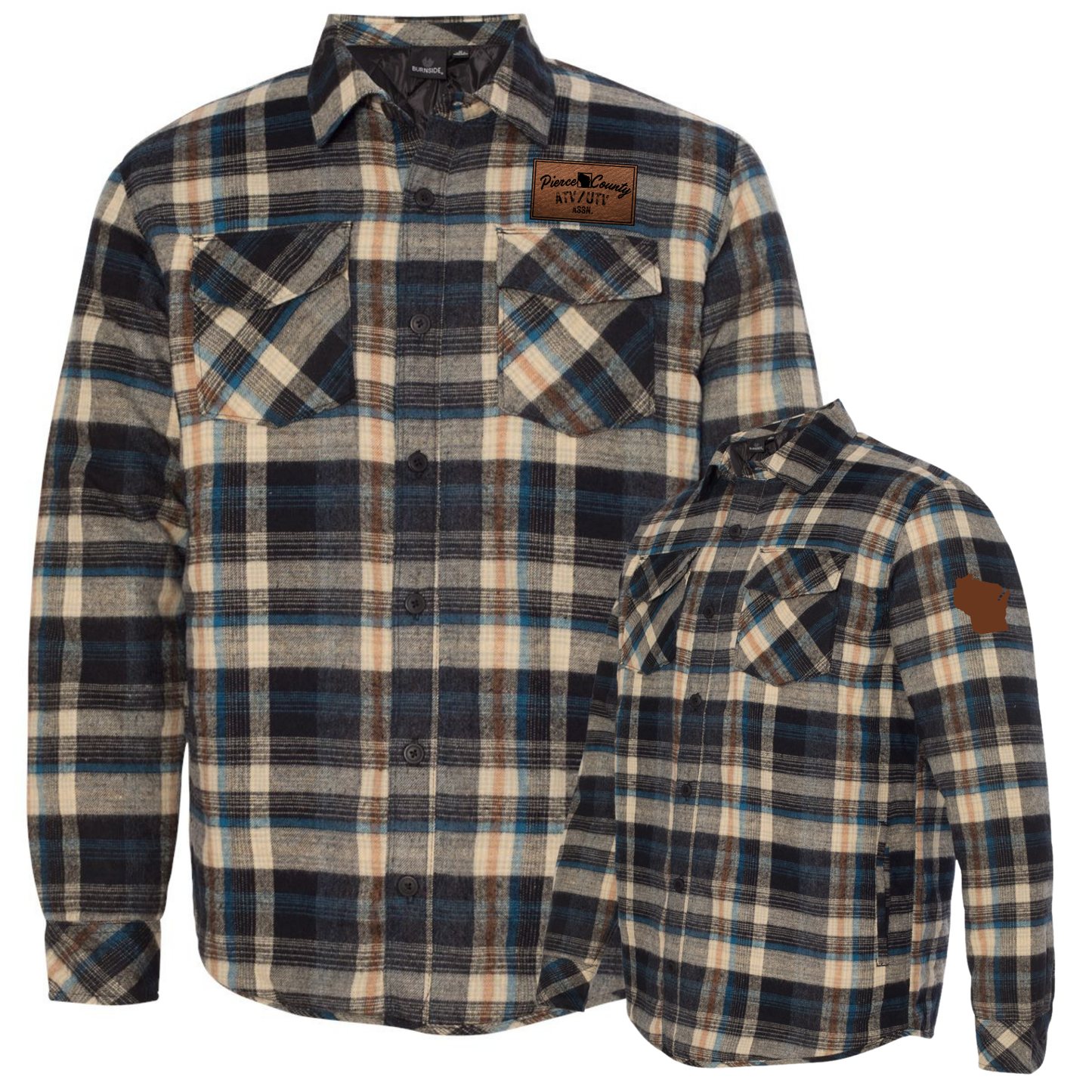 Men's Quilted Flannel Shirt Jacket