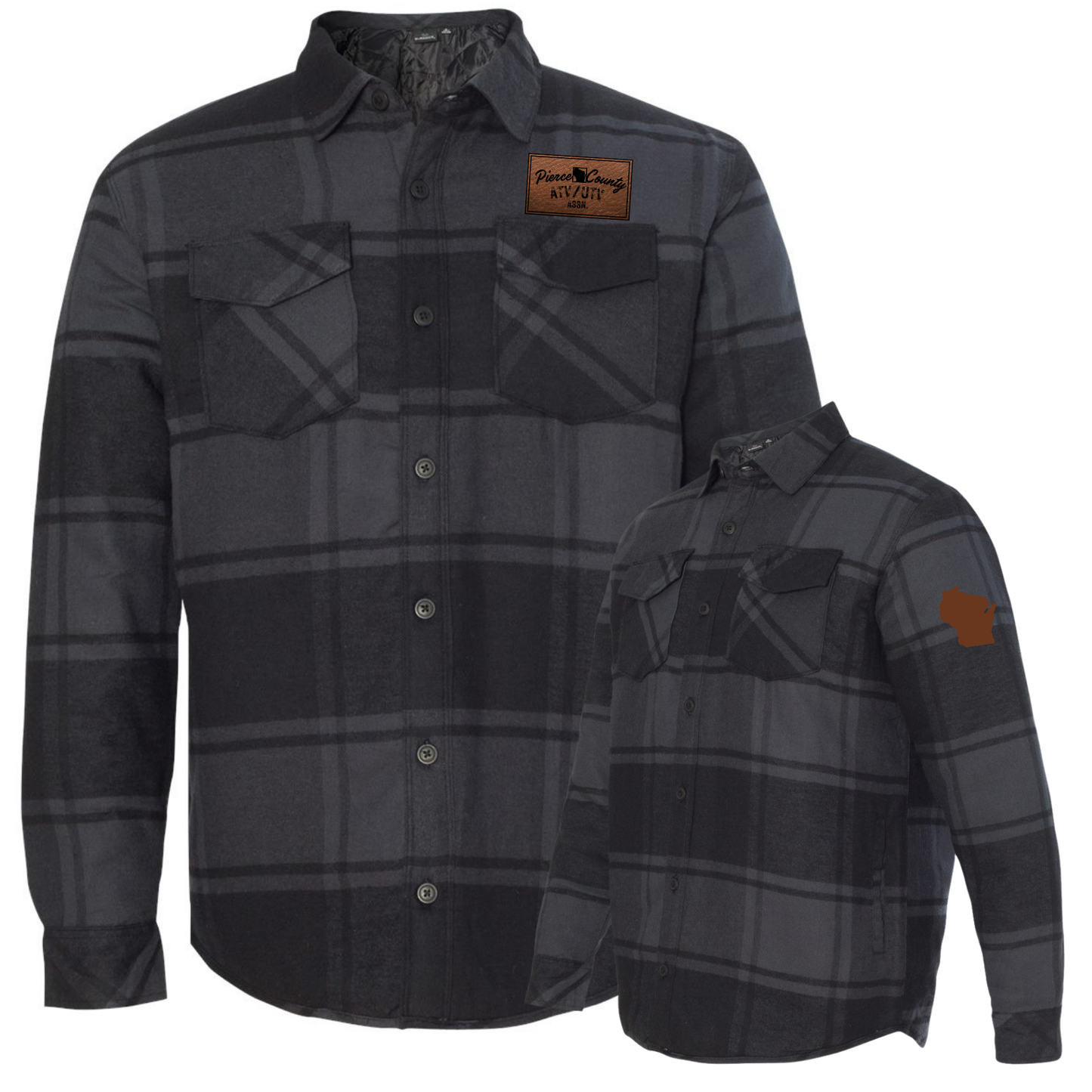 Men's Quilted Flannel Shirt Jacket